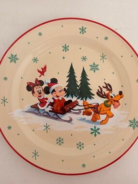 Disney Christmas Plate